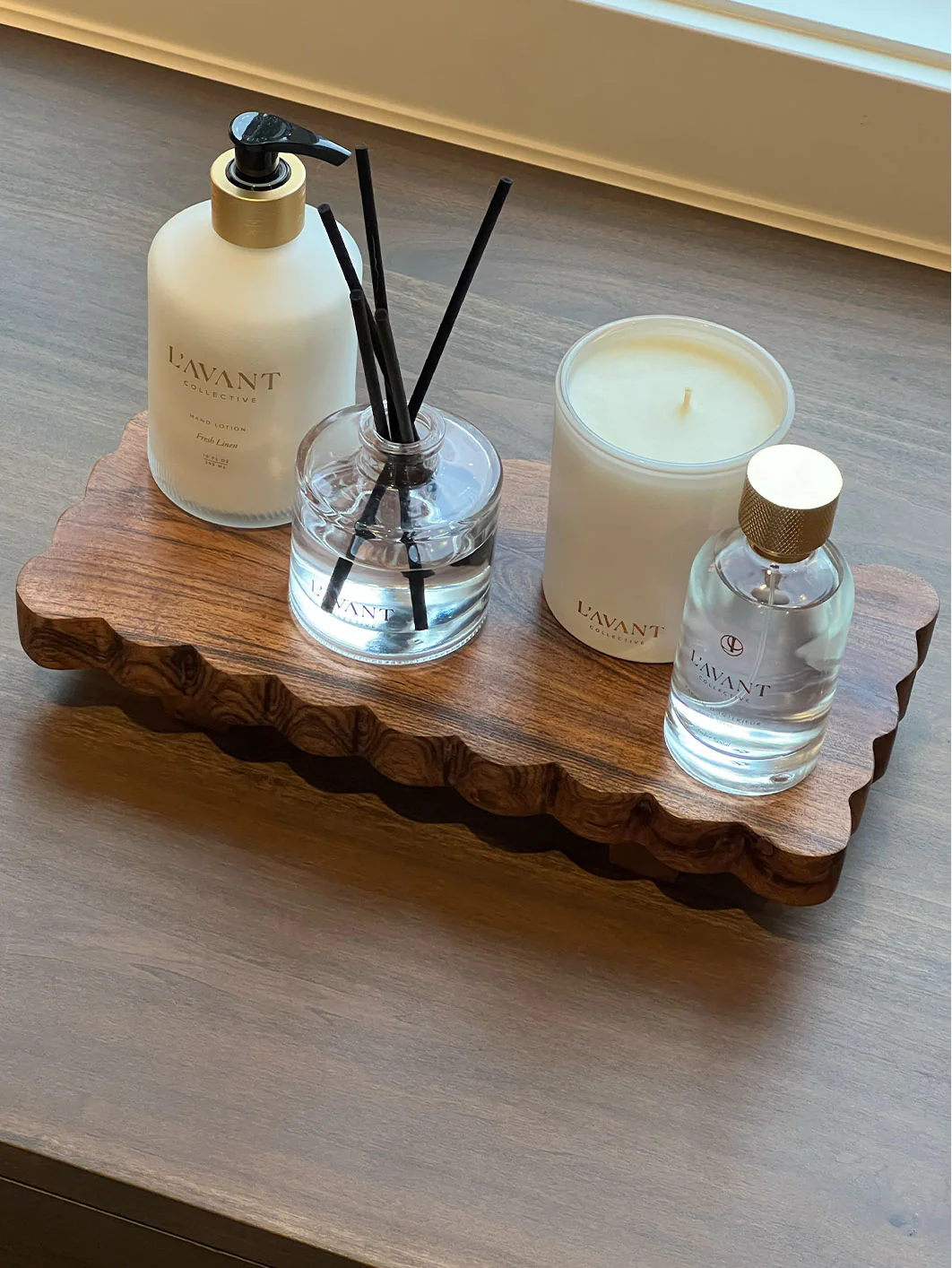 Scalloped Wooden Tray - Image 6